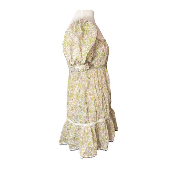 Anthropologie Love the Label Puff Sleeve Baby Doll Floral Dress Cottage Core S - Picture 7 of 10